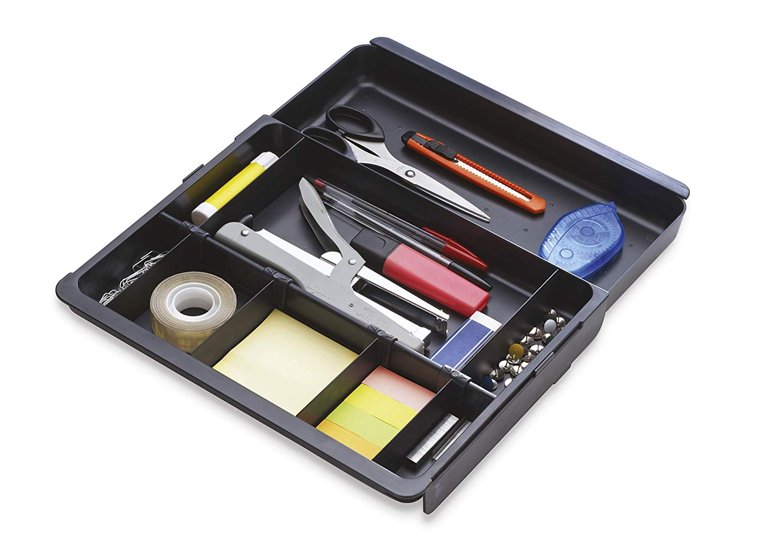 NOVA EXPRESS - MATERIAL DE OFICINA  BANDEJA ORGANIZADORA EXACOMPTA  DRAWINSERT DE CAJONES COLOR NEGRO 298X246X36 MM