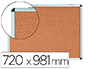 VITRINA DE ANUNCIOS BI-OFFICE FONDO CORCHO DE INTERIOR MARCO DE ALUMINIO 720X981 MM