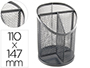 PORTA LAPIS Q-CONNECT METAL REDE PRATA COM 3 COMPA