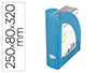 PORTA REVISTAS PLASTICO Q-CONNECT AZUL TRANSLUCIDO