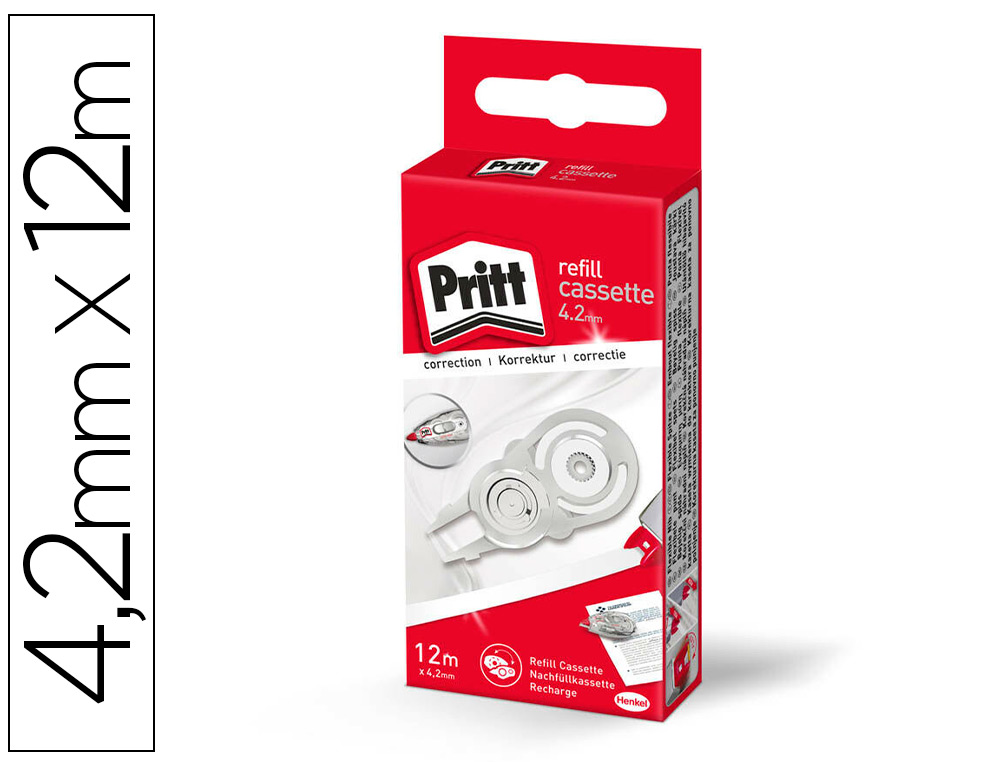 Recambio corrector pritt roller flex 4,2 mm x 12 m