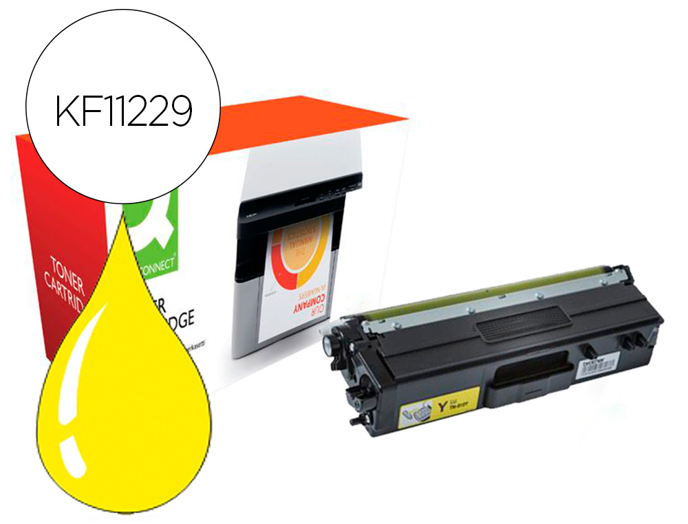 Toner compatible q-connect brother tn910y hl-l9310 amarillo 9000 paginas