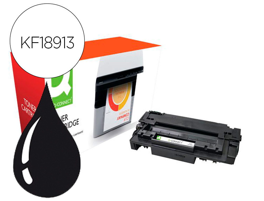 Toner compatible q-connect canon lbp710k i-sensys lbp-710 / 712 negro 12500 paginas