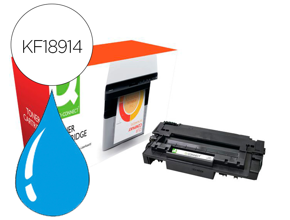 Toner compatible q-connect canon lbp710c i-sensys lbp-710 / 712 cian 10000 paginas