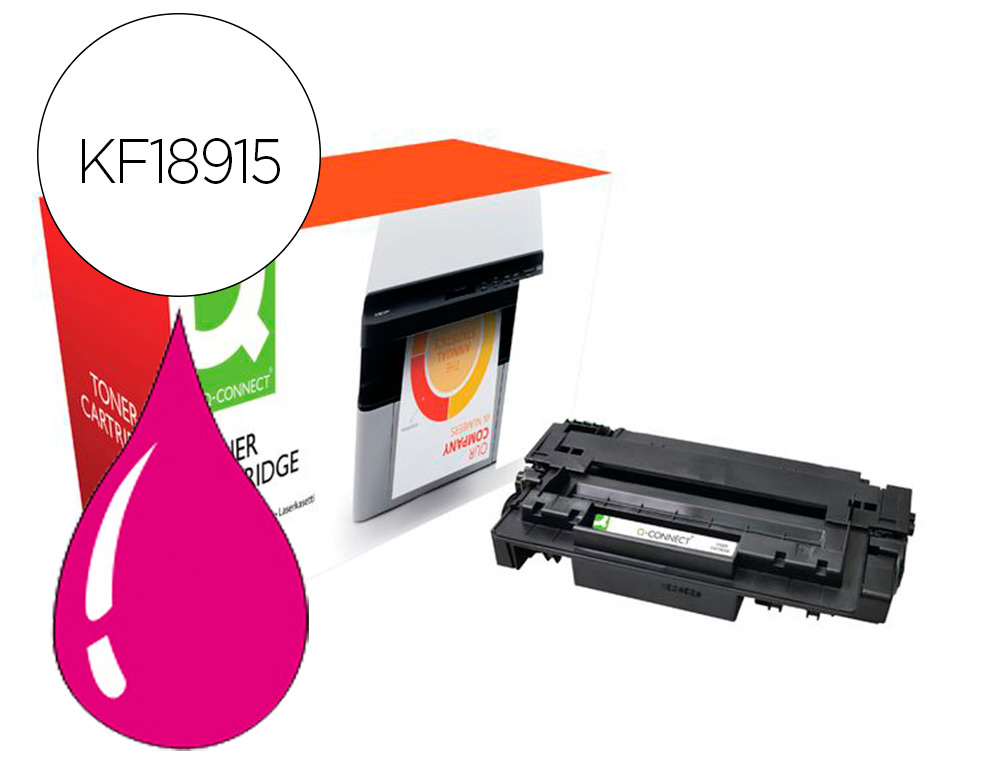 Toner compatible q-connect canon lbp710m i-sensys lbp-710 / 712 magenta 10000 paginas