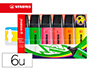 MARCADOR FLUORESCENTE STABILO BOSS 70 ESTOJO DE 6 