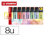 MARCADOR FLUORESCENTE STABILO BOSS 70 PASTEL ESTOJ