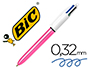 ESFEROGRAFICA BIC QUATRO CORES SHINE ROSA PONTA DE