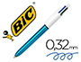 ESFEROGRAFICA BIC QUATRO CORES SHINE AZUL PONTA DE