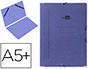 PASTA DE ELASTICOS LIDERPAPEL QUARTO, SIMPLES AZUL