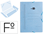 CARPETA LIDERPAPEL GOMES FOLI 3 SOLAPES CARTR PINTAT BLAU
