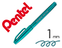 MARCADOR PENTEL BRUSH SIGN PEN COR VERDE TURQUESA