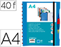 PASTA LIDERPAPEL A4 COM 40 BOLSAS INTERCAMBIAVEIS 