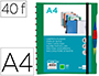 PASTA LIDERPAPEL A4 COM 40 BOLSAS INTERCAMBIAVEIS 