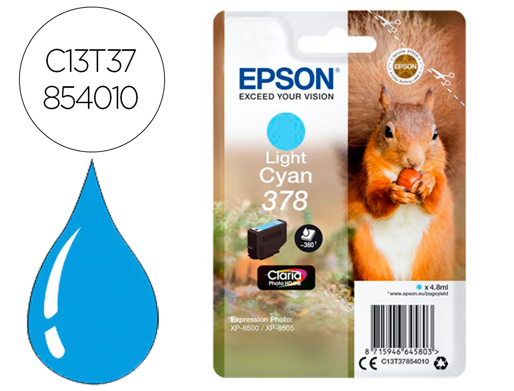 Ink-jet epson 378 expression home xp-8605 / 8606 / xp-15000 / xp-8500 / 8505 cian 360 pag