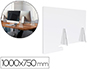 PANTALLA DE PROTECCION ARCHIVO 2000 SOBREMESA METACRILATO TRANSPARENTE 1000X750 MM