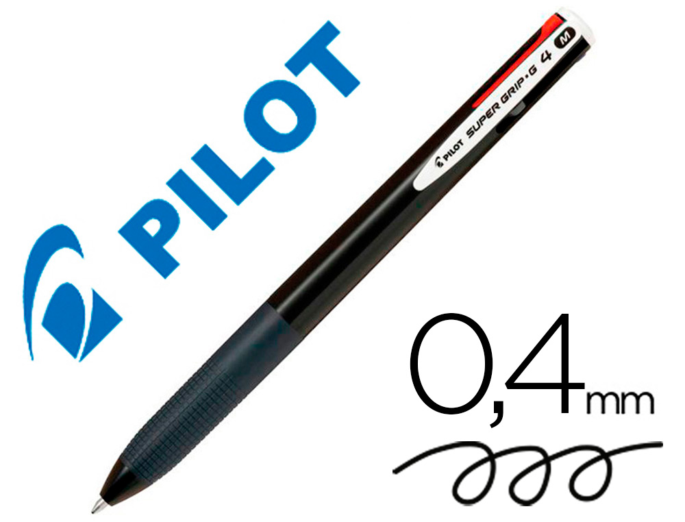 Supial Papelerías  BOLIGRAFO PILOT SUPER GRIP G AZUL RETRACTIL