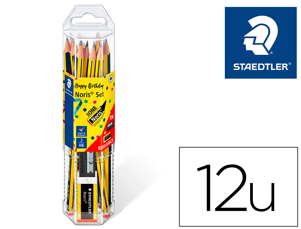 Staedtler - Lapices de grafito noris n.2 hb unidad (12 unidades) :  : Oficina y papelería