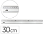 REGUA LIDERPAPEL 30 CM ALUMINIO COR METALICO