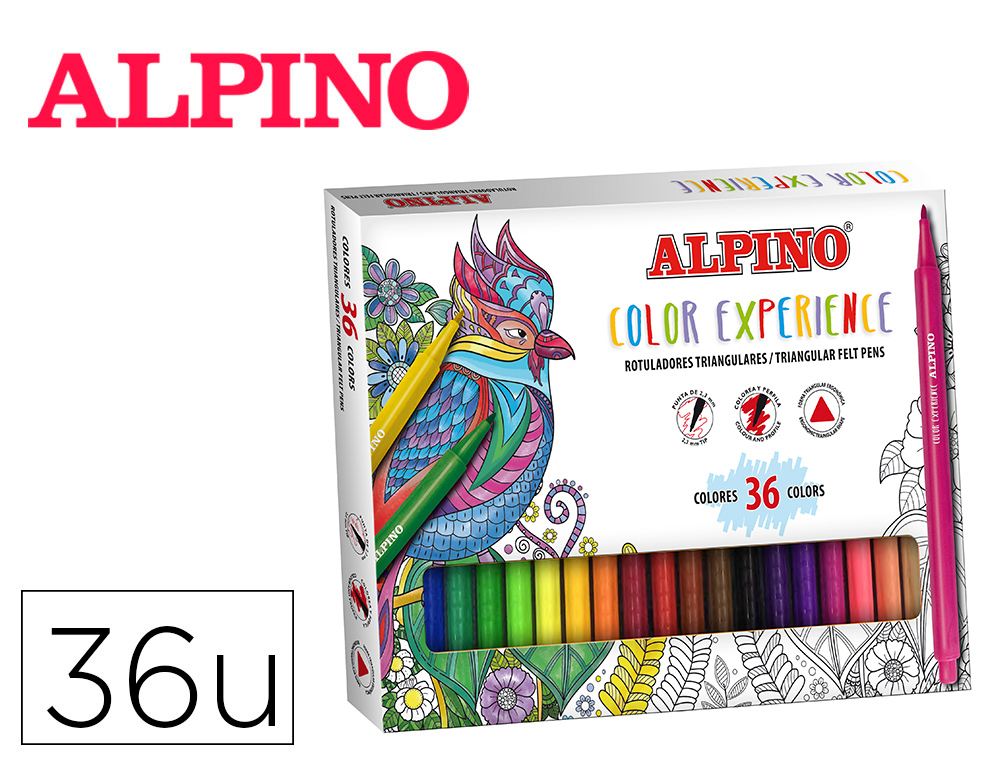 ALPINO ROTULADORES PERMANENTES DECOR COLOR EXPERIENCE PARA TEJIDOS ESTUCHE  10 C/SURTIDOS