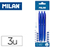 ESFEROGRAFICA MILAN P1 RETRATIL 1 MM TOUCH AZUL BL