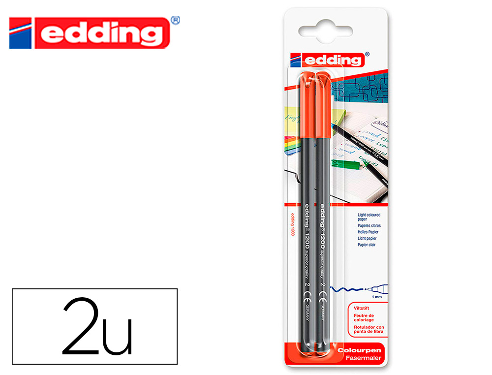 ROTULADOR EDDING 1200 ROJO INGLES