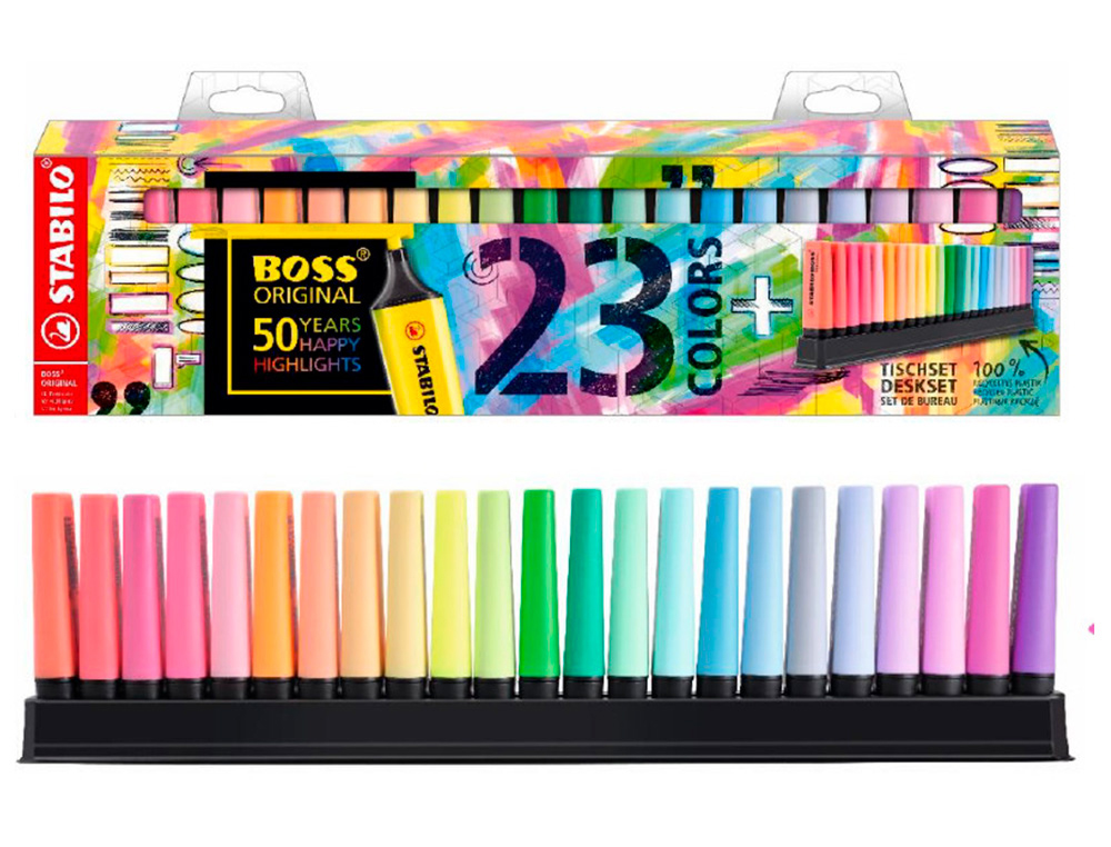 Estuche 6 Subrayadores Original Boss Pastel Stabilo