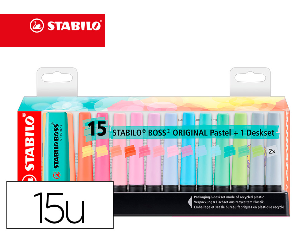 ROTULADOR STABILO BOSS FLUORESCENTE 70 PASTEL CHISPA DE LIMA (156911)