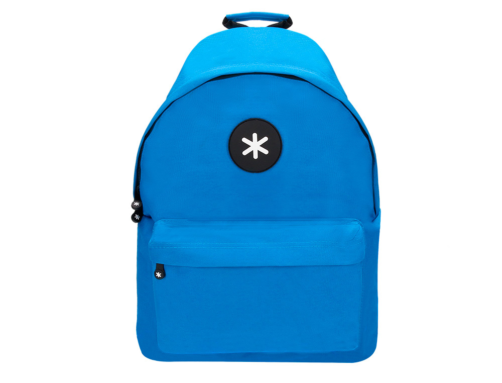 MOCHILA ANTARTIK CON ASA Y BOLSILLOS CON CREMALLERA COLOR AZUL 310X160X410 MM