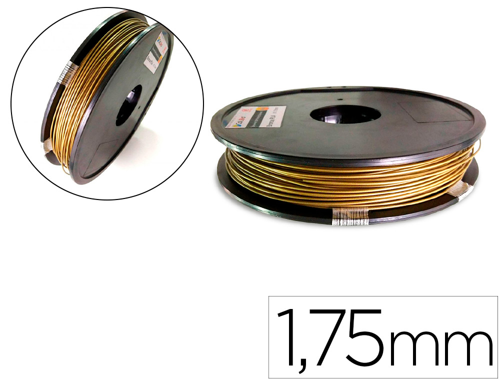 DM INNOVAEX  FILAMENTO 3D COLIDO PLA 1,75 MM 0,5 KG BRONCE