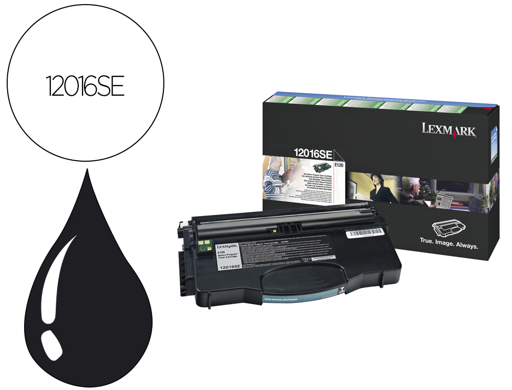 Toner lexmark laser 12016se e120/n negro 2000 paginas