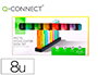 MARCADOR Q-CONNECT FLUORESCENTE PASTEL PONTA BISEL