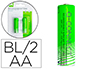 PILA Q-CONNECT ALCALINA AA RECARGABLE BLISTER DE 2 UNIDADES