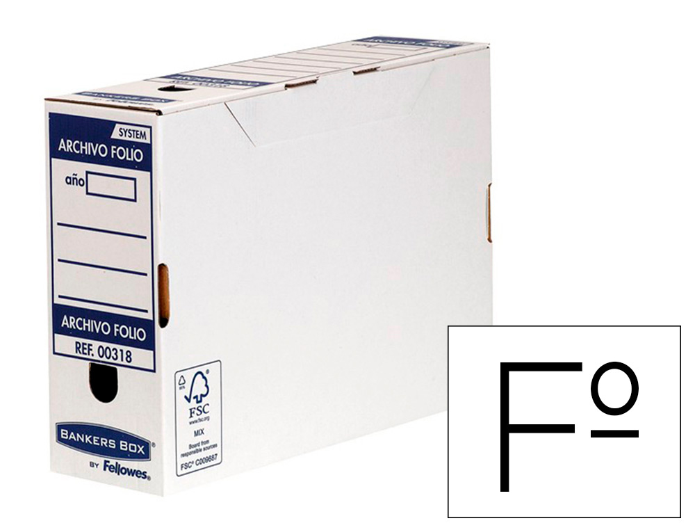 Caja Archivo Definitivo Plastico Liderpapel Marron 360x260x100 Mm