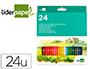 LAPIS DE COR LIDERPAPEL AGUARELAVEIS CAIXA DE 24 C