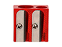APARA LAPIS LIDERPAPEL METALICO 2 USOS COR VERMELH