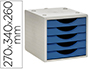 BLOCO CLASSIFICADOR DE GAVETAS Q-CONNECT 5 GAVETAS
