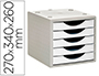 BLOCO CLASSIFICADOR DE GAVETAS Q-CONNECT 5 GAVETAS
