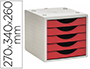 BLOCO CLASSIFICADOR DE GAVETAS Q-CONNECT 5 GAVETAS