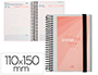 AGENDA ESCOLAR LIDERPAPEL CURSO 22-23 COLLEGE CLASSIC MINI BILINGUE DIA PAGINA POLIPROPILENO NARANJA
