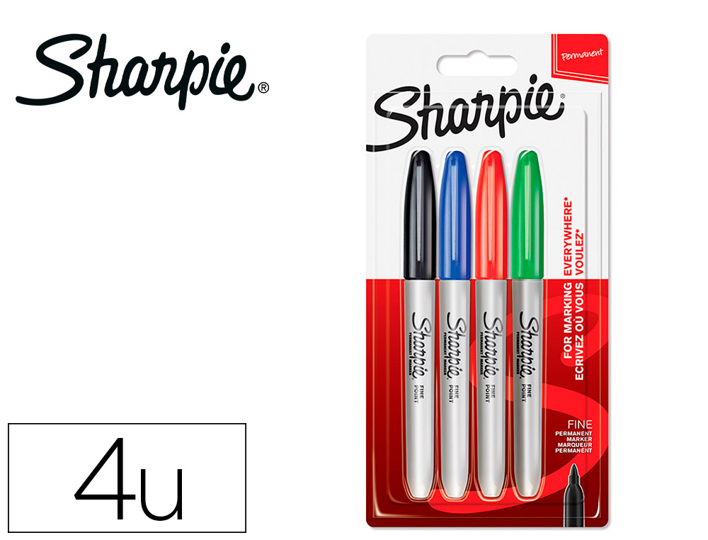 THE PENCIL, C.B.  ROTULADOR SHARPIE PERMANENTE FINO BLISTER 24 UNIDADES  COLORES SURTIDOS