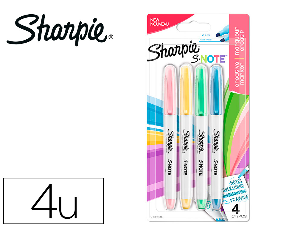 ROTULADORES SHARPIE PERMANENTE PUNTA FINA BLISTER DE 28 UNIDADES COLORES  SURTIDOS