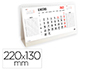 CALENDARIO ESPIRAL TRIANGULAR LIDERPAPEL 2023 22X13 CM PAPEL 120 GR