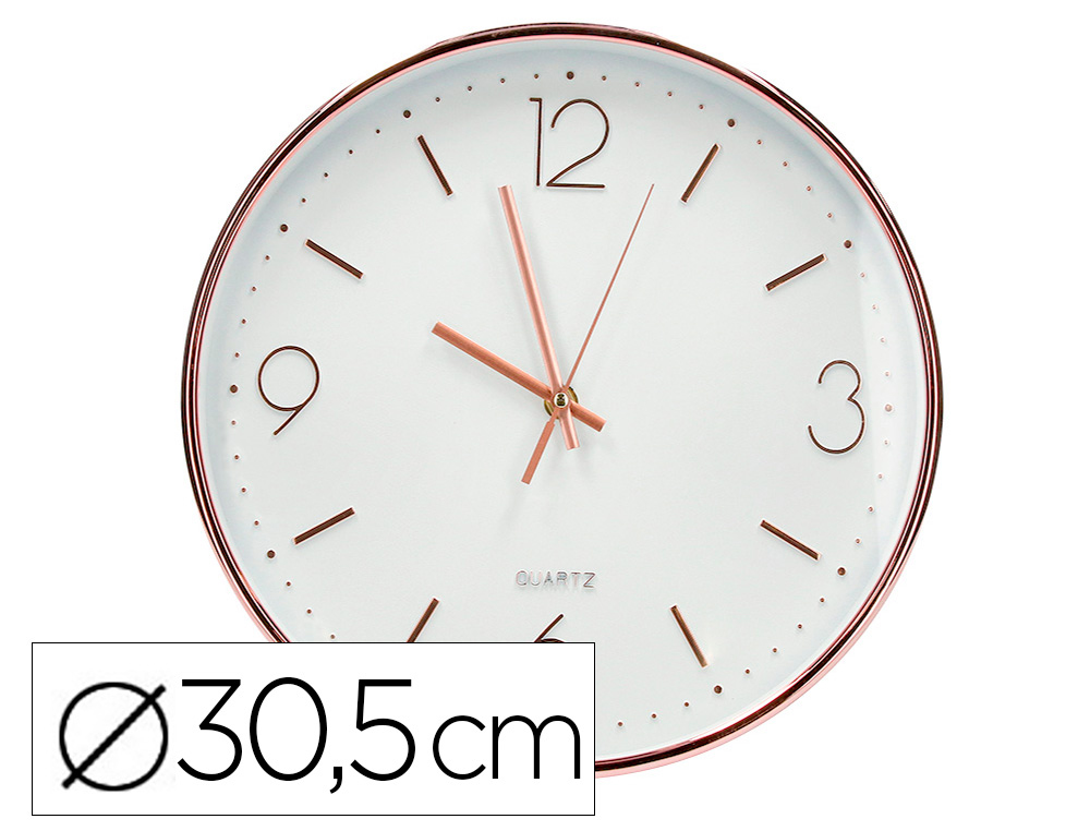 AZUR PALELER A RELOJ Q CONNECT DE PARED METALICO REDONDO 30 5 CM