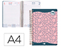 AGENDA ESPIRAL LIDERPAPEL CLASSIC A4 2023 DIA PAGINA PORTADA POLIPROPILENO PAPEL 70 GR COLOR ROSA