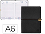 AGENDA ENCUADERNADA LIDERPAPEL EGINA A6 2023 DIA PAGINA COLOR NEGRO PAPEL 70 GR