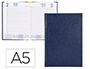 AGENDA ENCUADERNADA LIDERPAPEL CORFU 15X21 CM 2023 DIA PAGINA COLOR AZUL PAPEL 60 GR