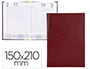 AGENDA ENCUADERNADA LIDERPAPEL CORFU 15X21 CM 2023 DIA PAGINA COLOR ROJO PAPEL 60 GR