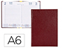 AGENDA ENCUADERNADA LIDERPAPEL CORFU A6 2023 DIA PAGINA COLOR ROJO PAPEL 60 GR