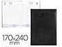 AGENDA ENCUADERNADA LIDERPAPEL CRETA 17X24 CM 2023 DIA PAGINA COLOR NEGRO PAPEL 70 GR